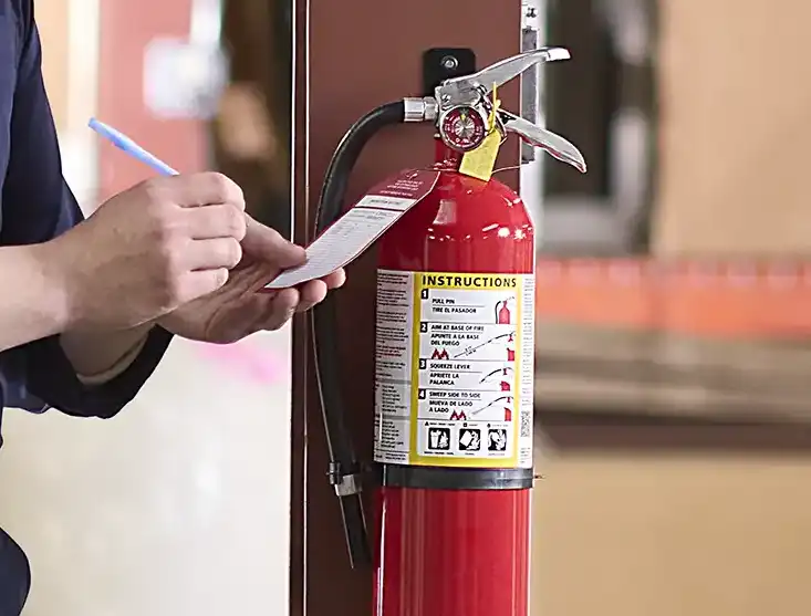 Badger portable fire extinguisher inspection