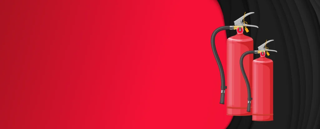illustration of portable fire extinguishers