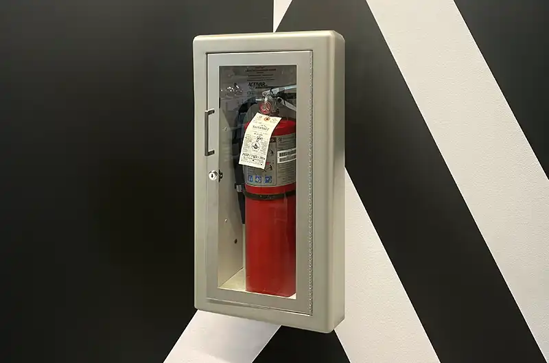 JL Industries portable fire extinguisher cabinet