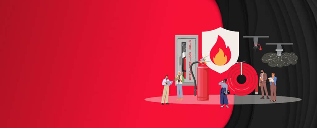 illustration of fire protection equipment